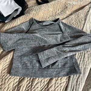 Pink athletic crop top